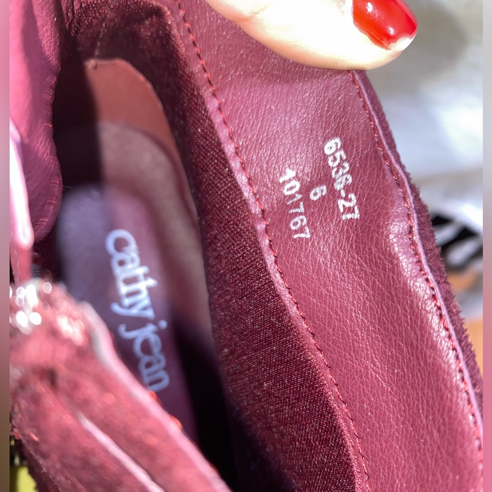 Burgundy Booties - Picture 2 of 7